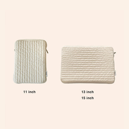 Clam Tablet&Laptop case _ Soft cream (3 Size)