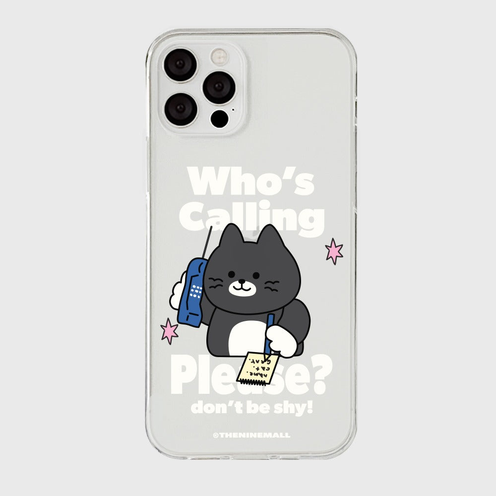 Calling Hey Cat Phone Case (Clear/Tank Clear 透明/透明Tank款)