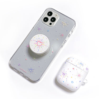 Luvmasel Color Heart Bomb Airpods Case