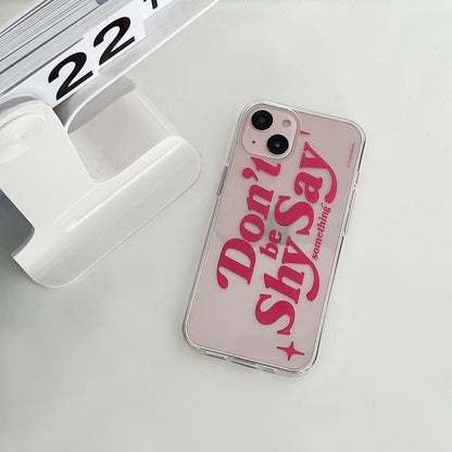 Don't Be Shy Phone Case (Clear/Tank Clear 透明/透明Tank款) (2色)