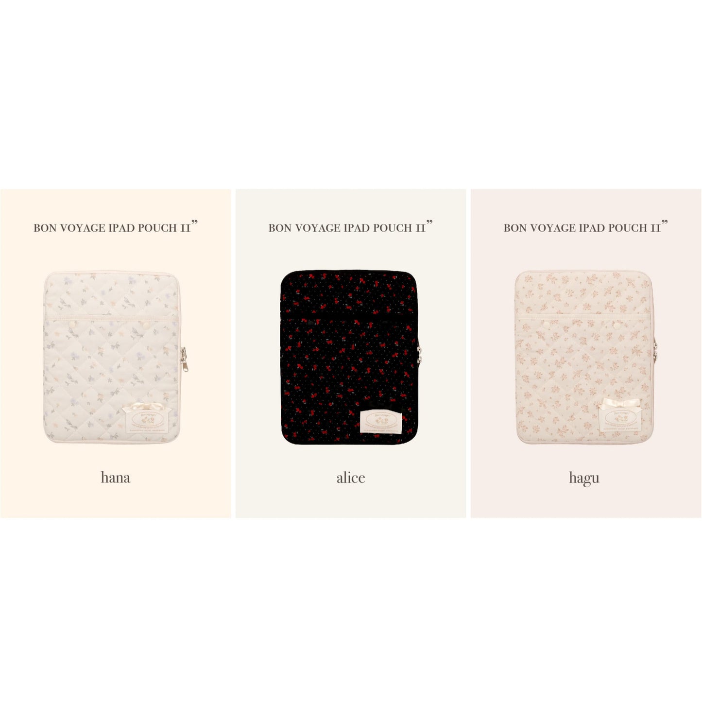 Ovuni Bon Voyage Ipad Pouch - Hana/Hagu/Alice