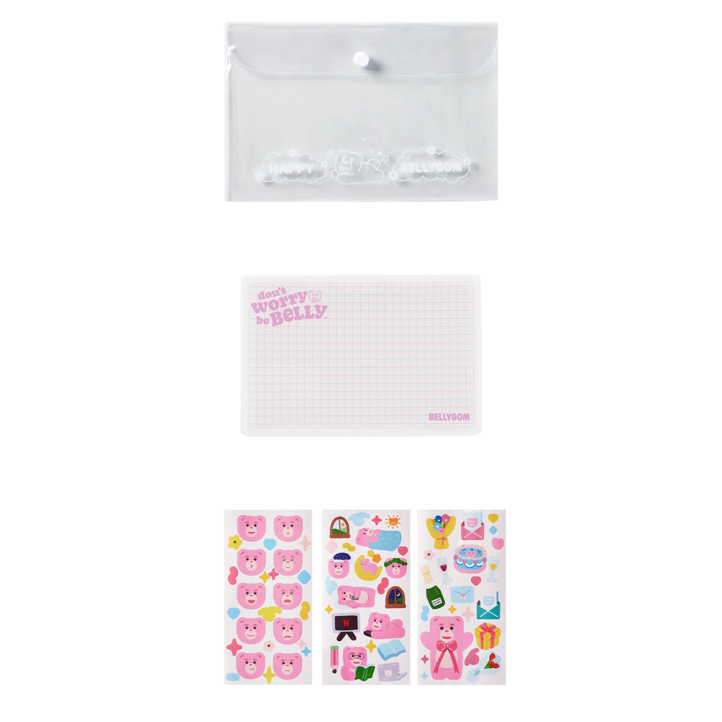 【現貨95折】Bellygom Sticker Pack (連Pouch&Cutting mat)