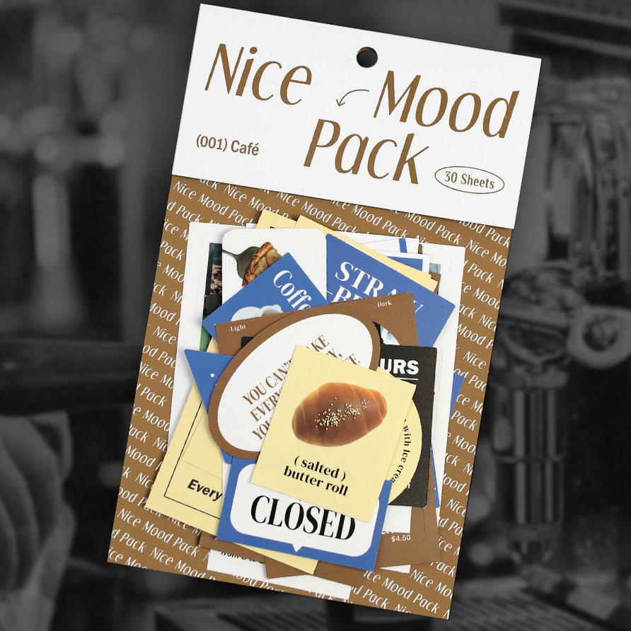 Paperian Nice Mood Sticker Pack -Coffee (30EA)