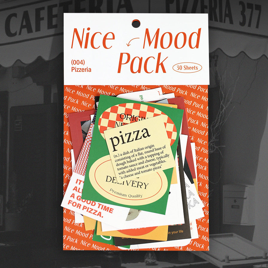 Paperian Nice Mood Sticker Pack -Pizzaria (30EA)