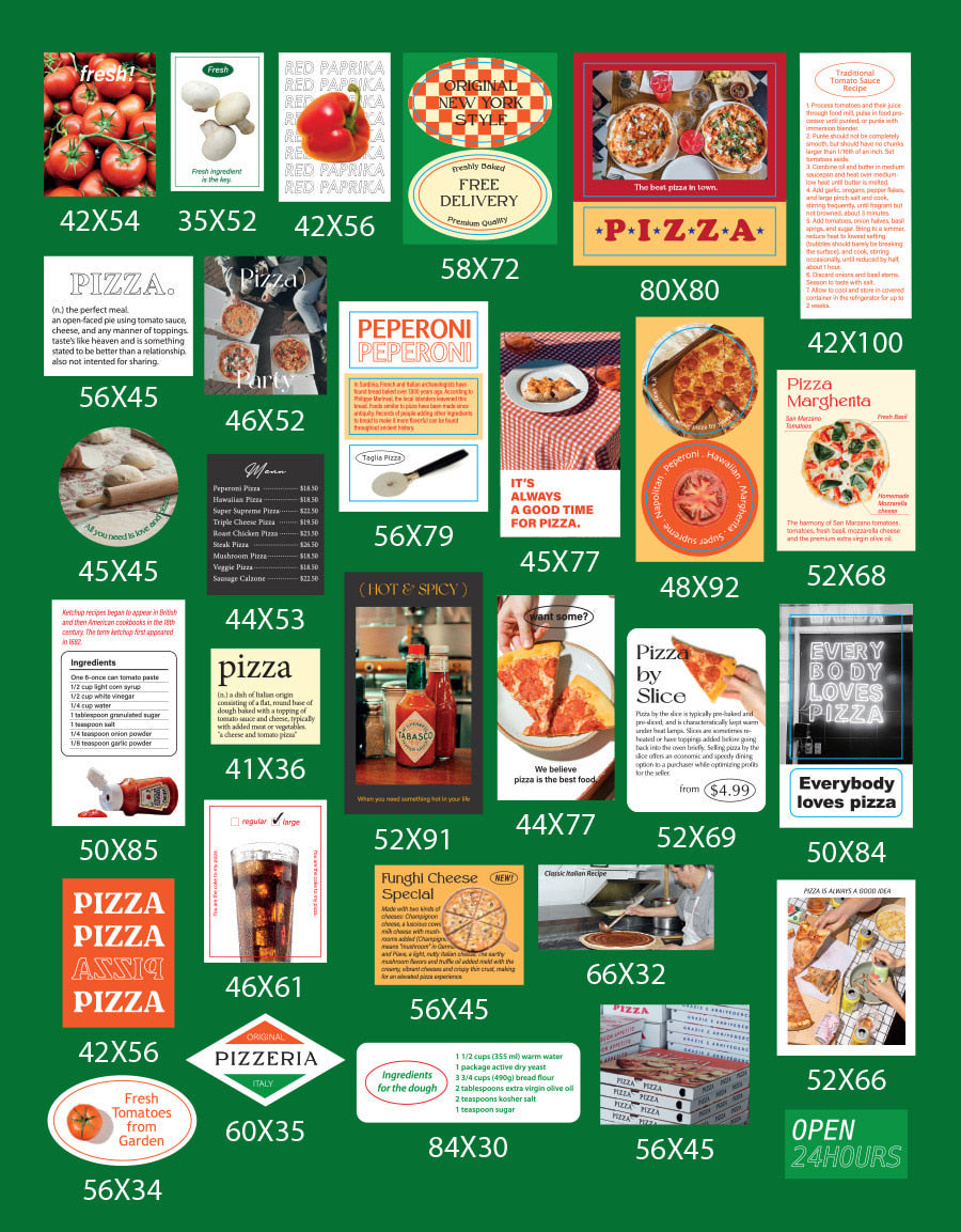 Paperian Nice Mood Sticker Pack -Pizzaria (30EA)