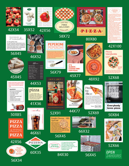Paperian Nice Mood Sticker Pack -Pizzaria (30EA)
