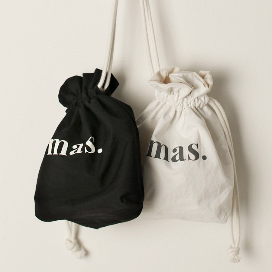 【可加購Inner pouch】Masmarulez Stitched Cotton Mini Bag