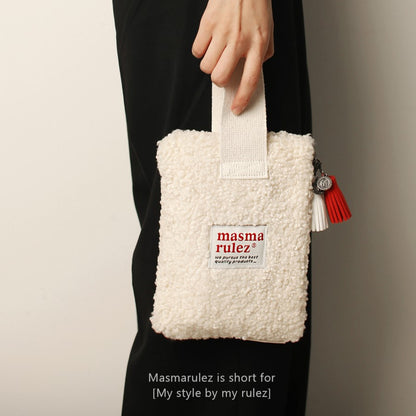 Masmarulez Strap pouch _ Ivory fleece