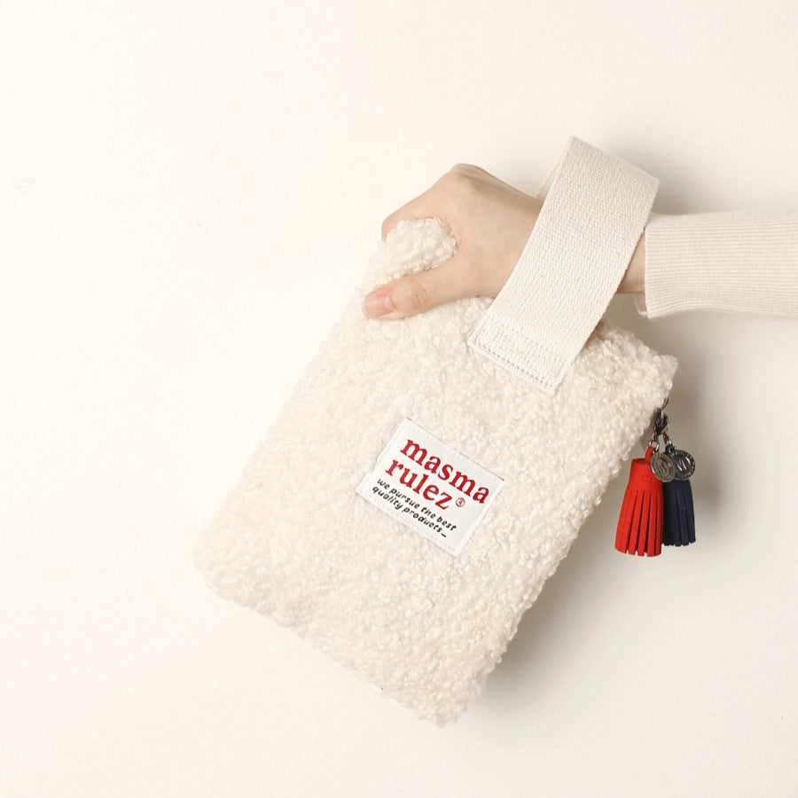 Masmarulez Strap pouch _ Ivory fleece