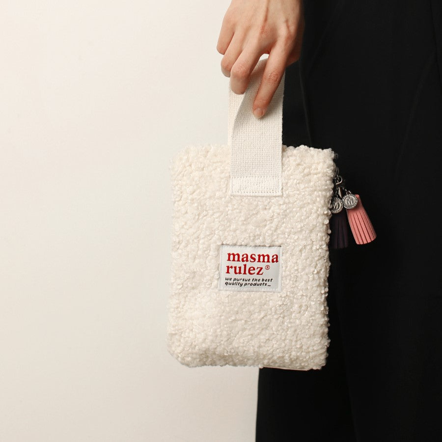 Masmarulez Strap pouch _ Ivory fleece