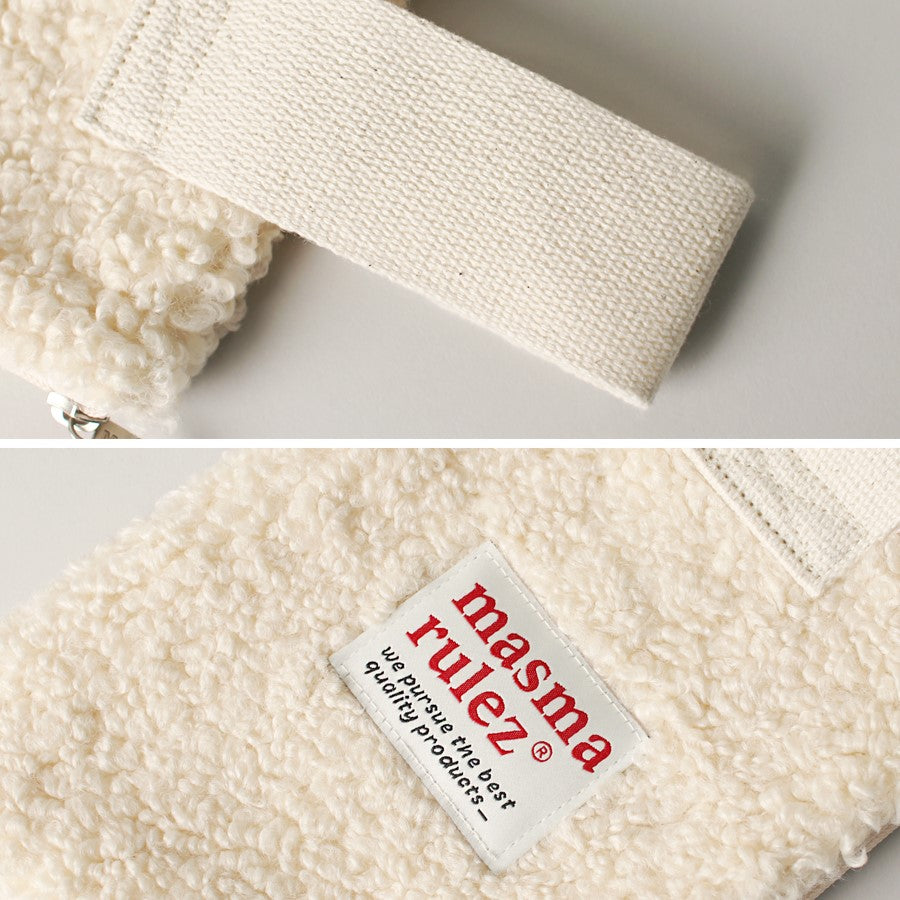 Masmarulez Strap pouch _ Ivory fleece